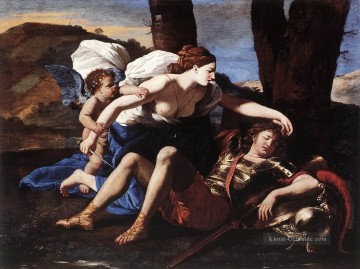  Klassische Kunst - Rinaldo und Armida klassische Maler Nicolas Poussin